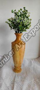 Wooden flower vases