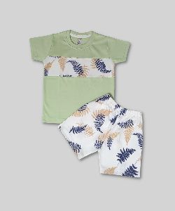 Funny Bear  100% Cotton Half Sleeves T-Shirt & Shorts Set for baby boy