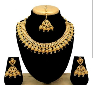 antique temple gold necklace