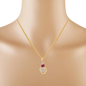 Jewellery Gold Plated Combo Of 2 Neck lace Pendant Chain For Women and  Girls Design by Uttam
