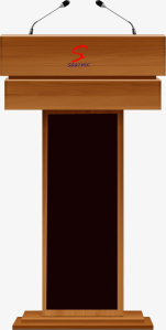 Wood Podium with Inbuilt PA system SP-518