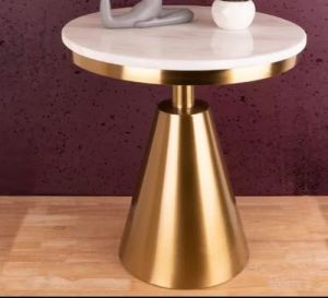 Fancy Golden Marble Top Table