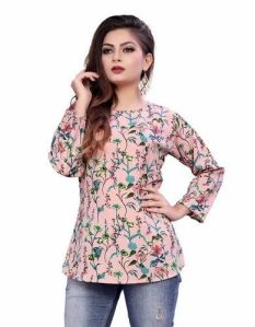 Full Sleeve Designer Cotton Tops, Pattern : Printed, Occasion