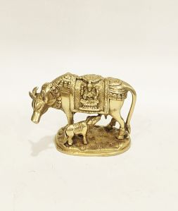 brass kamdhenu cow