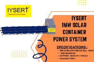 1 MW SOLAR CONTAINER POWER SYSTEM