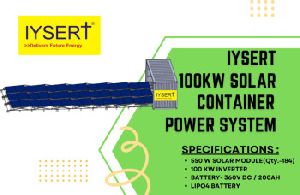 100 KW SOLAR CONTAINER POWER SYSTEM