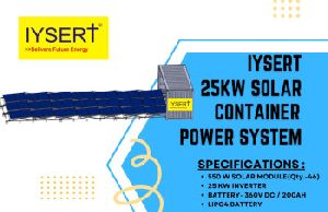 25 KW SOLAR POWER CONTAINER POWER SYSTEM
