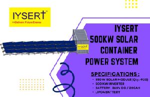 500 KW SOLAR CONTAINER POWER SYSTEM