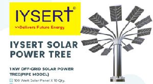 IYSERT 1 KW OFF-GRID SOLAR POWER TREE(PIPE MODEL)