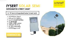 IYSERT 12W SOLAR SEMI-INTEGRATED STREET LIGHT