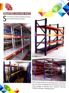 heavy material storage pallet racking system