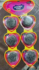 20gm 6 pieces pack steel wool scrubber