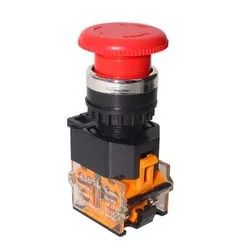LA38-11ZS Mounting Hole 22mm Latching Emergency Stop Push Button Switch Red