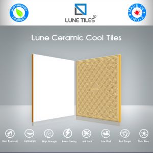 Ceramic cooling roof tiles