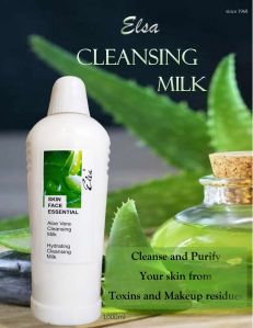 elsa skin face essential aloe vera cleansing milk