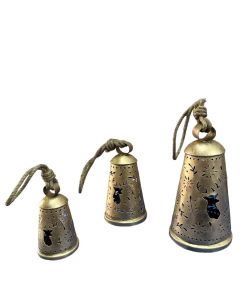 Handmade antique cone shape Rustic finish cowbell Christmas decor bellcow bell