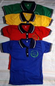 Colar Matte Cotton School T-shirts, Technics : Beaded, Embroidered, Handloom, Washed, Yarn Dyed