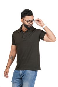 pc matty collar olive 220 gsm t shirt