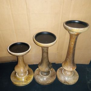 Wooden Candle Stand