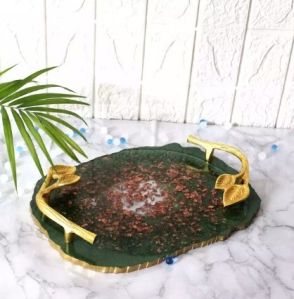 Fern Green Resin Tray