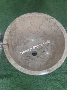 Round Stone Wash Basin