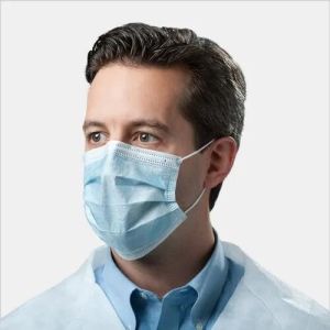 Non Woven Disposable 3 Ply Mask, For Medical Purpose, Color : Blue