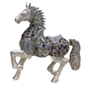 Sterling Silver horse Stone Articles