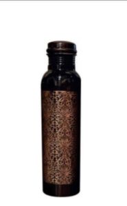 Copper Antique Etching Bottle