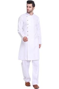 Mens Cotton Poplin Pathani Suit