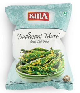 Wadhvani Marcha Yellow Mustard Green Chilli Pickle