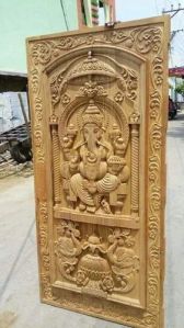 Ganesh Design Wooden Door
