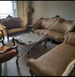 Brown Wooden Seating Sofa Set