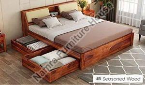 Modular Sheesham Wood King Size Bed