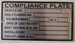Compliance Name Plate