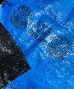 Metallic Blue HDPE Laminated Fabric