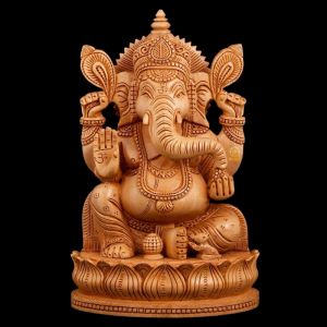 Wooden Ganesha (teak wood)