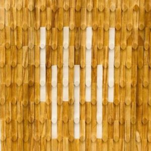 Mint Teak Stone Bamboo Stone Wall Cladding