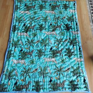 Jungle Print Baby Quilt