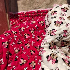 Red Micky Mouse Printed Quilt