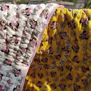 Yellow Micky Mouse Printed Quilt