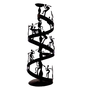 Wrought Iron Tribal Spiral Candle Stand