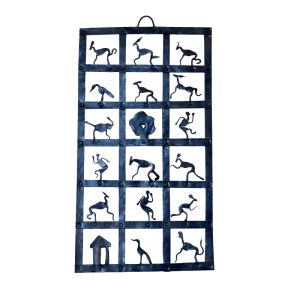 Wrought Iron Tribal Wall Hanging
