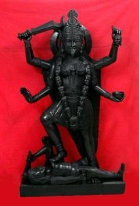 Black Marble Mahakali Statue