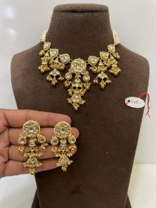 MJ-S-640 Yellow Necklace Set
