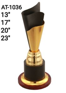 13 Inch Black Cone Trophy
