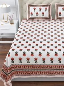 Jaipuri Cotton King Size Bedsheets