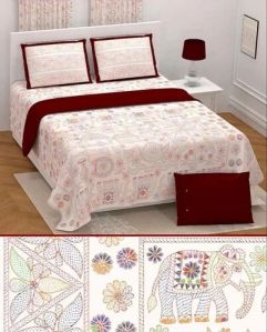 Sanganeri Print Pure Cotton Bed Sheet