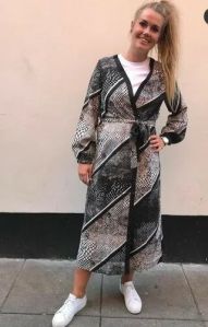 Ladies Printed Georgette Jacket, Size : S-xxl