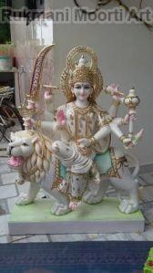 White Marble Durga Statue