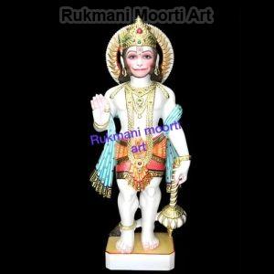 Worship Marble Hanuman Statue